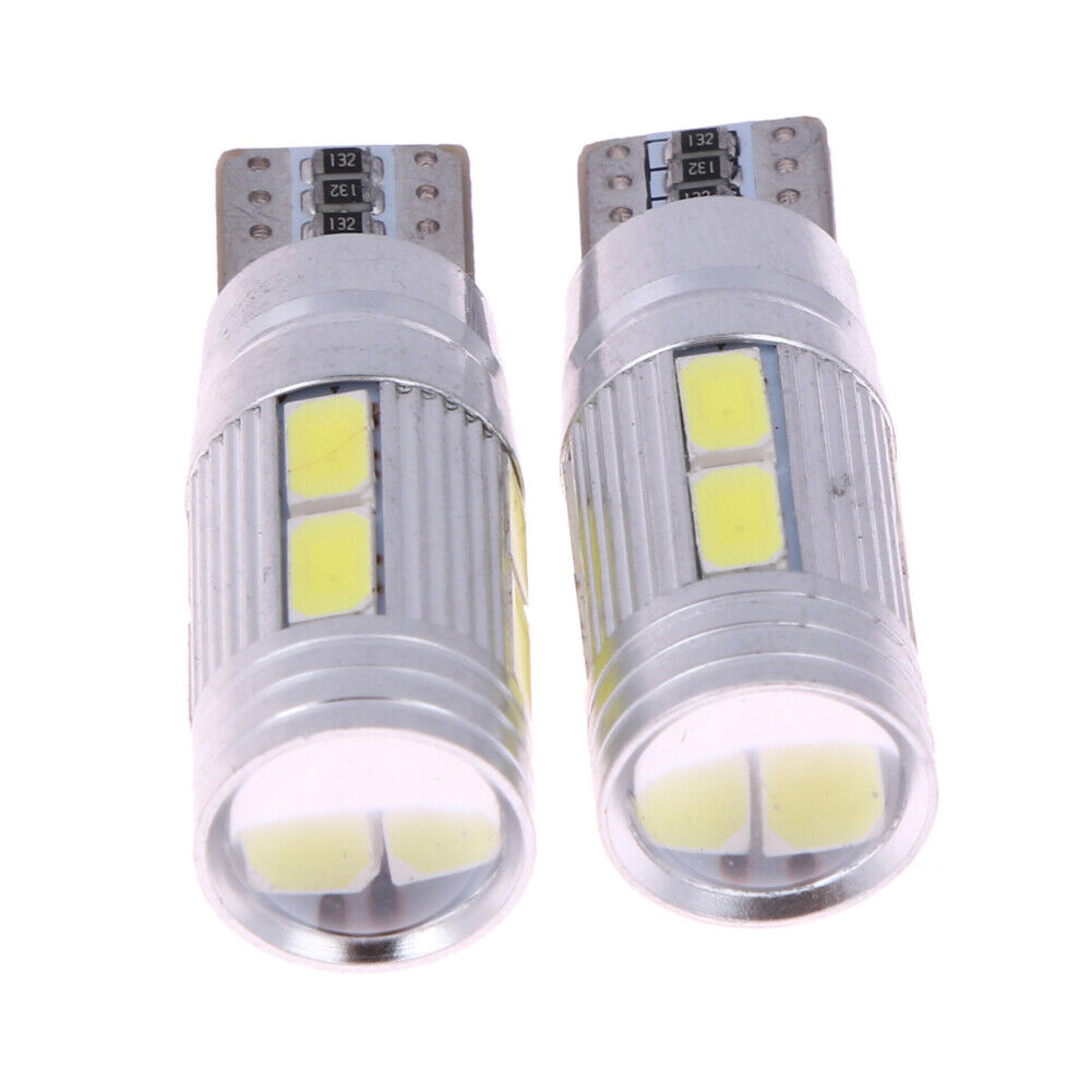 2 X T10 Show Wide Light Canbus T10 5630 10SMD W5W Car Led Lights
