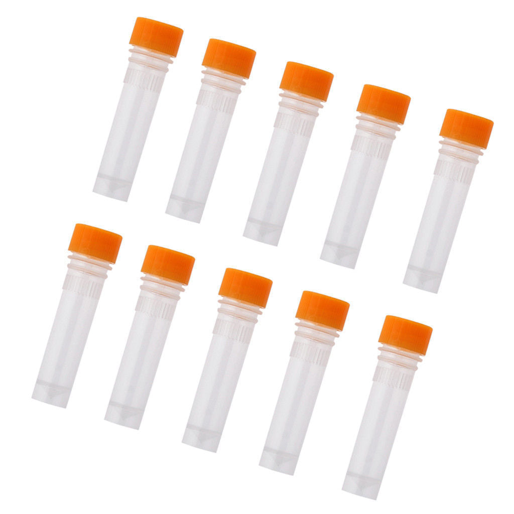 25Pcs 1.5ml Plastic Centrifuge Tube Pipe Vial Lab Test Container