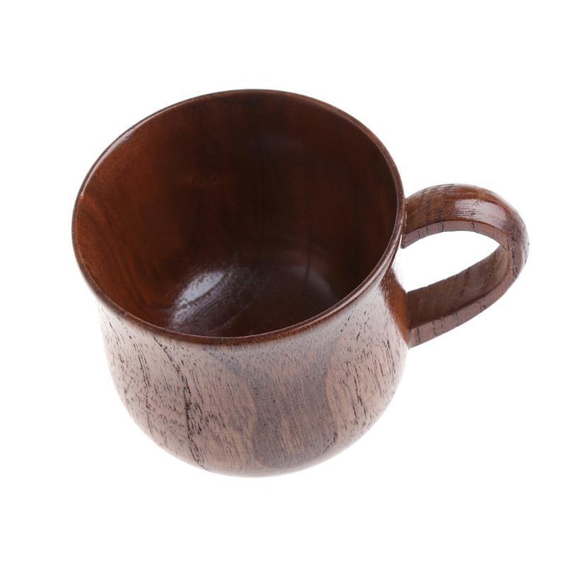 Wooden Cup Primitive Handmade Natural Wood Coffee Beer Juice Milk Tea Mug