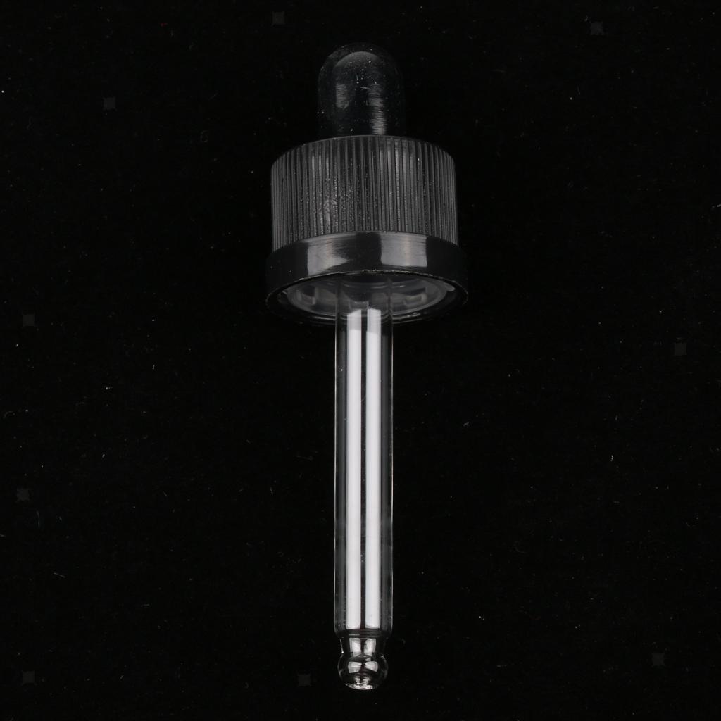 Plastic Glass Liquid Dropper Pipette Caps for 15ml Essential Oils Bottles