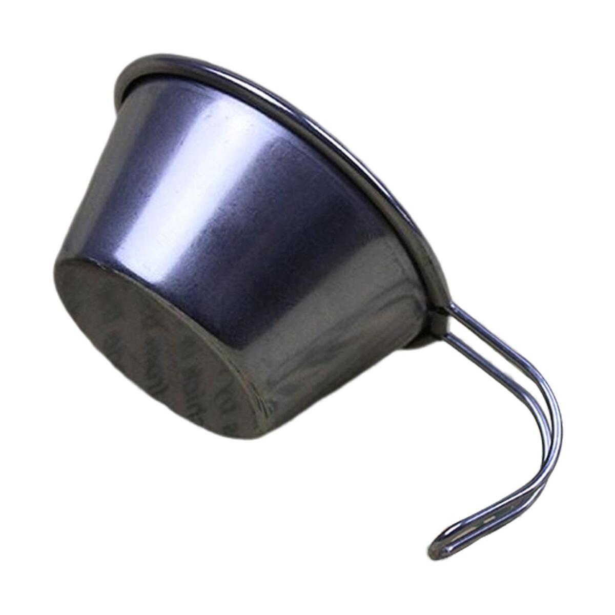Stainless Steel Camping Cup 60ml with Handle Soup Bowl Heat Resisting Sturdy