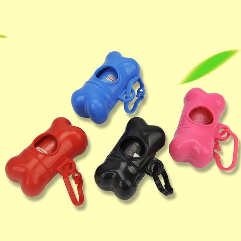 Bone Shape Garbage Clean Pet Waste Poo Bag Convenient Dog Portable 1Pc Fashion