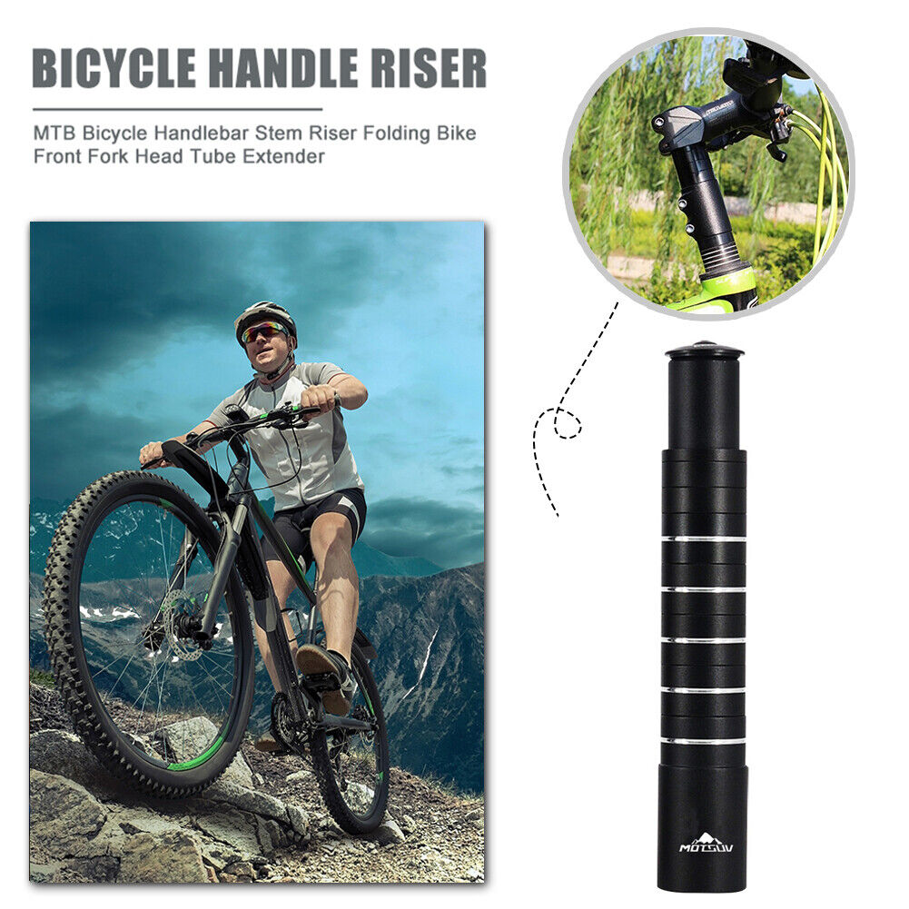 MOTSUV Bike Stem Riser Bicycle Fork Stem Extender Head Up Adaptor (210mm)