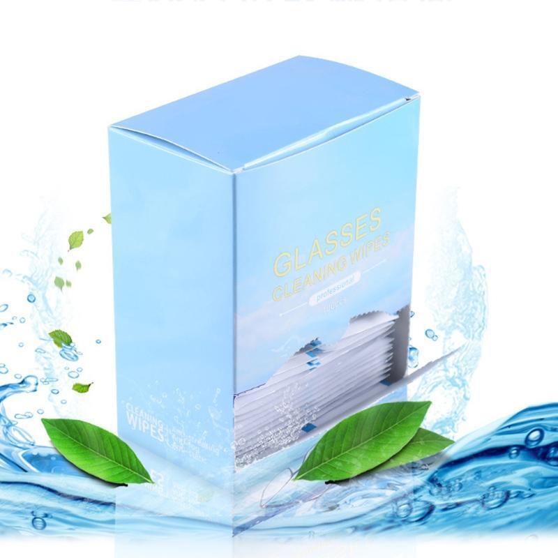 100Pcs Lens Cleaning Wipes Pre-Moistened Individually Wrapped Screens Tablets