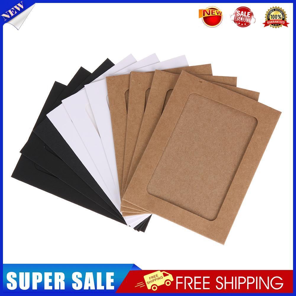 10pcs 5 inch Wall Hanging Photo Paper Frame Picture Display Modern Art Home