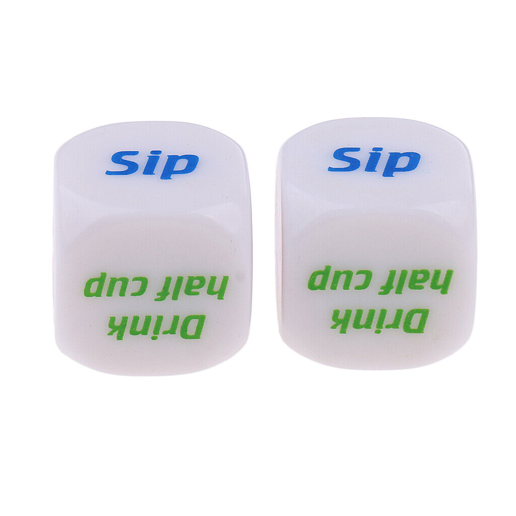 2pcs Drinking Decider Game  D6 for Board Game  Drink Gaming