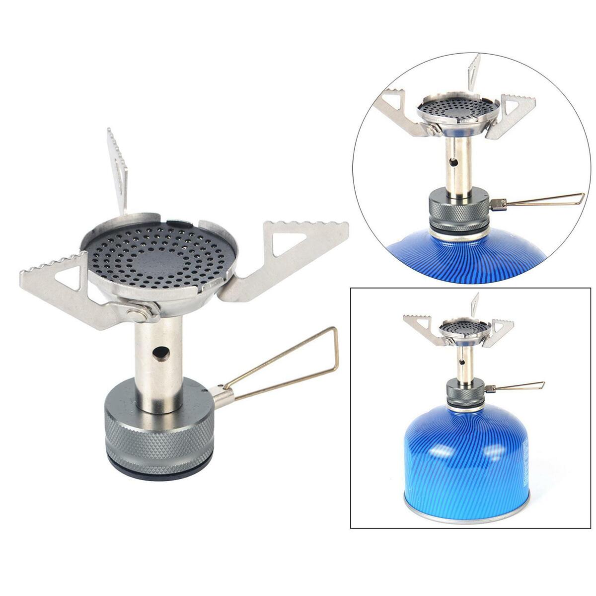 Mini  Camping Gas Stove Outdoor Picnic Cooking Folding Burner Head