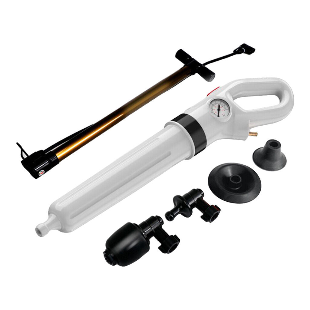 Toilet  Pressure Inflator Plunger Pump Sink Dredge Opener Kits Tool