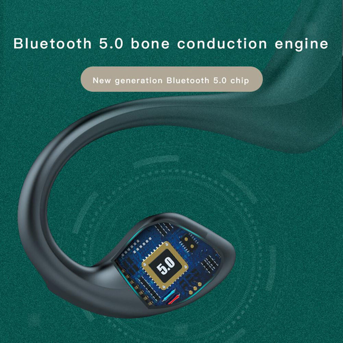 Ear   Conduction Headphones  5.1 HD Stereo Headset for