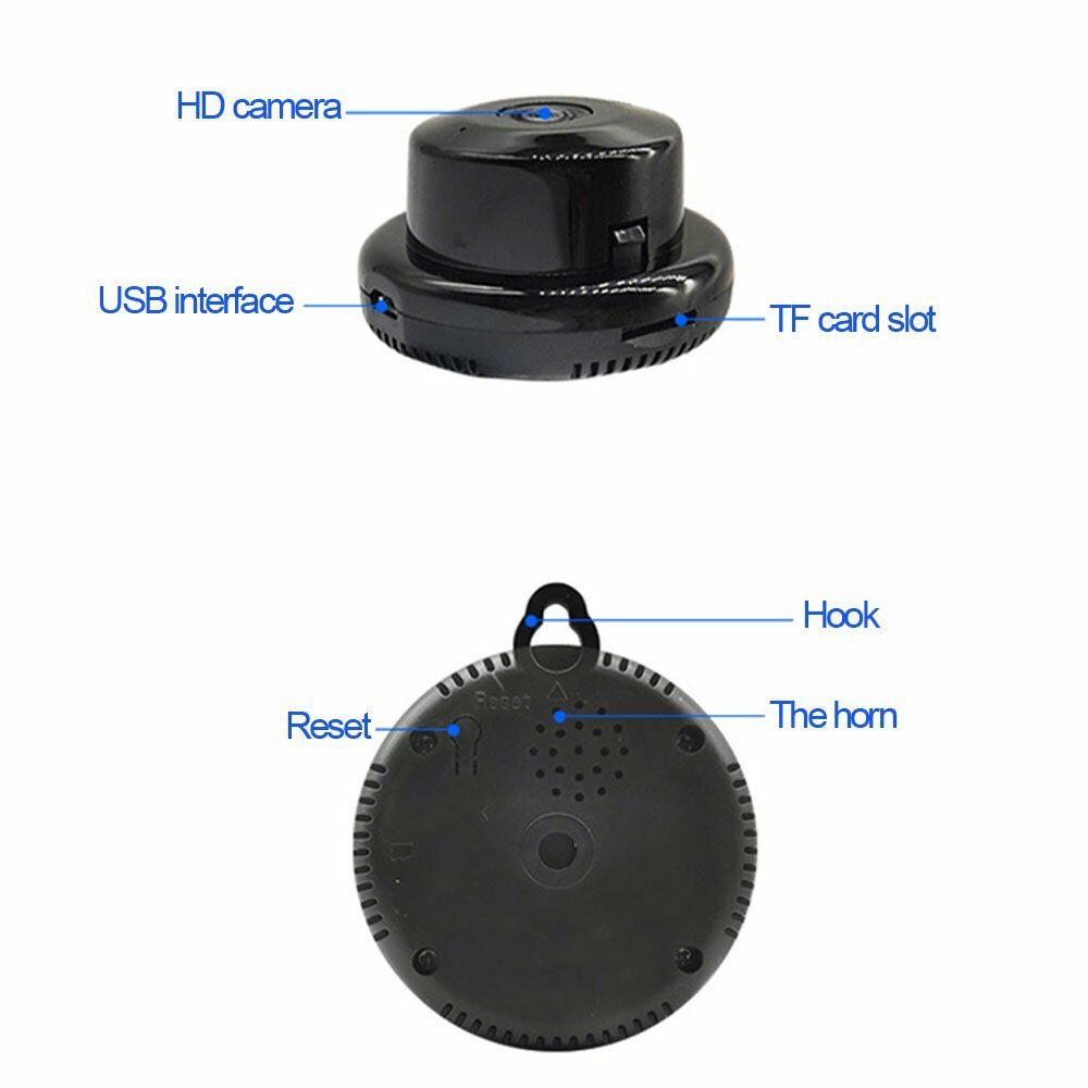 Mini Wifi IP Camera HD 1080P Night Vision V380 + 32GB Memory Card Security Guard