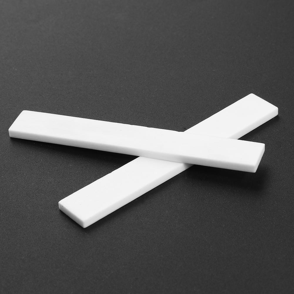 2pcs Buffalo Bone Guitar Bridge Saddle Blank for Classical Acoustic Guitar