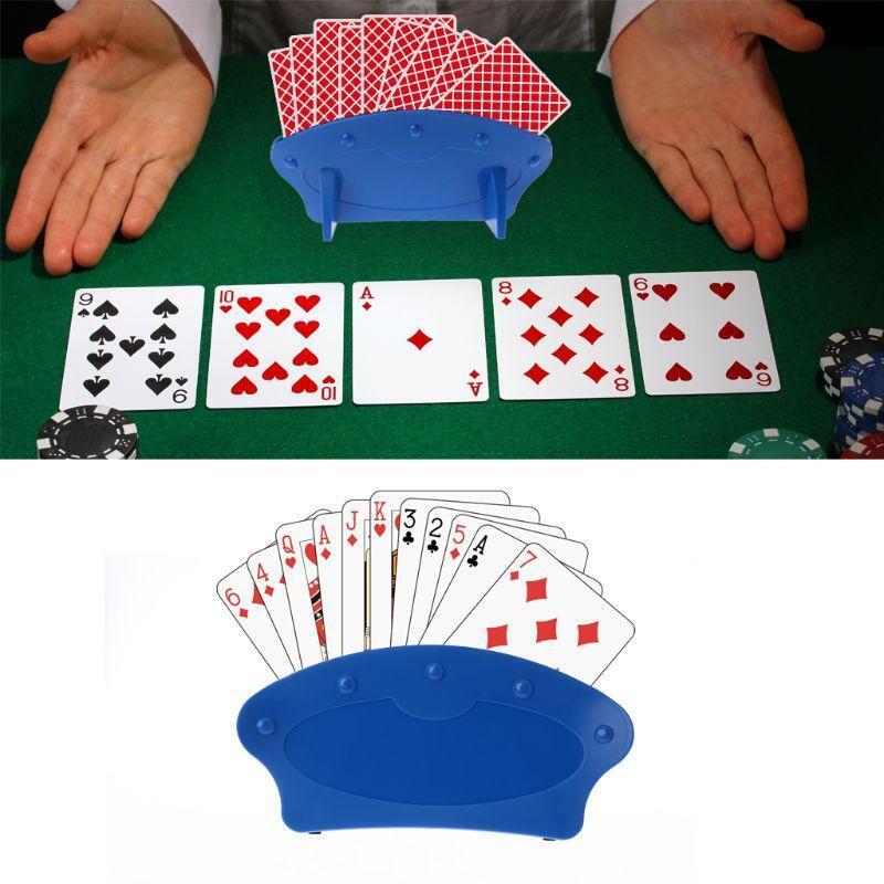 Playing Card Holder Lazy Poker Base Game Hand Free Christmas Party Poker Seat