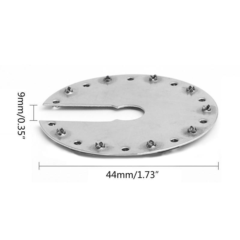 50Pcs 1.7''x1.7'' Solar Panel PV Grounding Clip/Washer/Spacer Stainless Steel