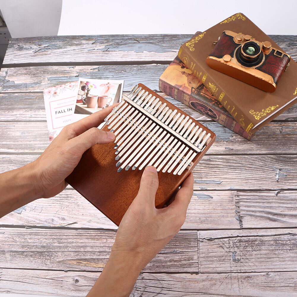 21-Key Kalimba DIY Thumb Piano Metal Shrapnel with Tuning Hammer Instrument