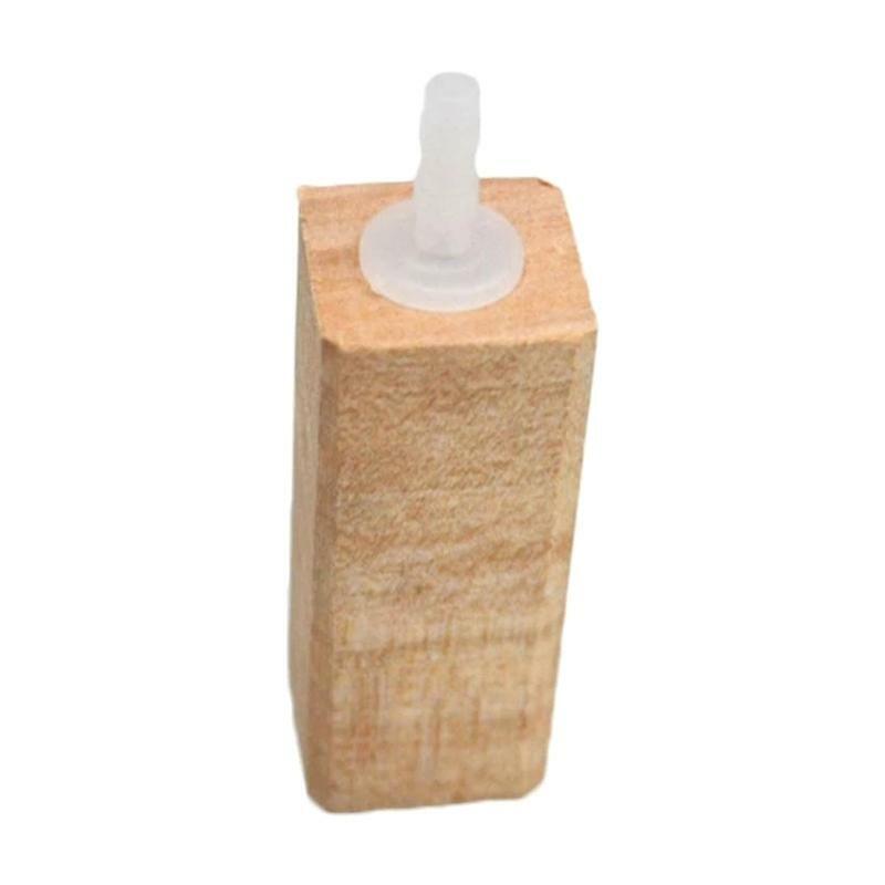 Wooden Air Stone Bubble Release Aquarium Air Stone for Hydroponics Aquaponics