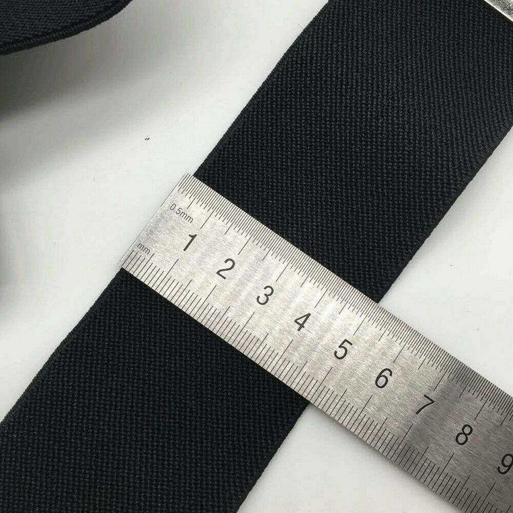 50mm Adjustable Strap Clip Elastic Braces Solid Color Mens Braces Suspenders
