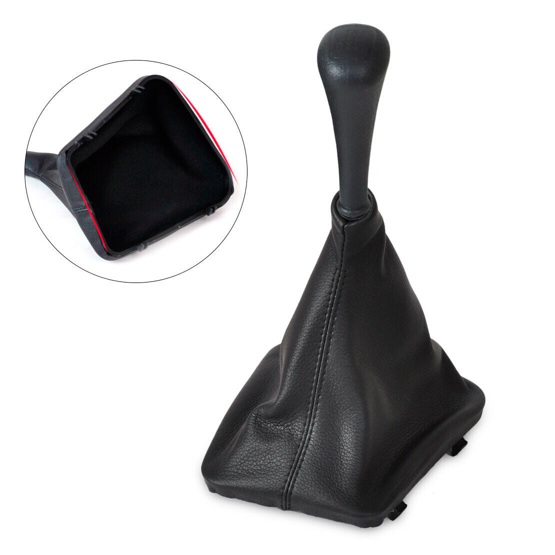 5 Speed Gear Stick Shift Knob Gaiter Cover fit for Mercedes W123 W126 W140 Li