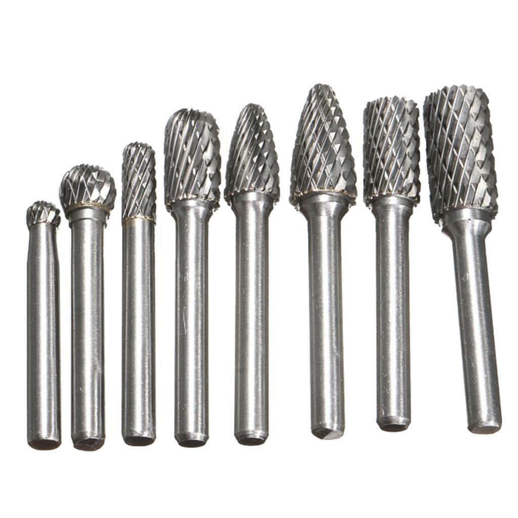 8-piece set double slot rotary boring tool Drill Carving Bit Set