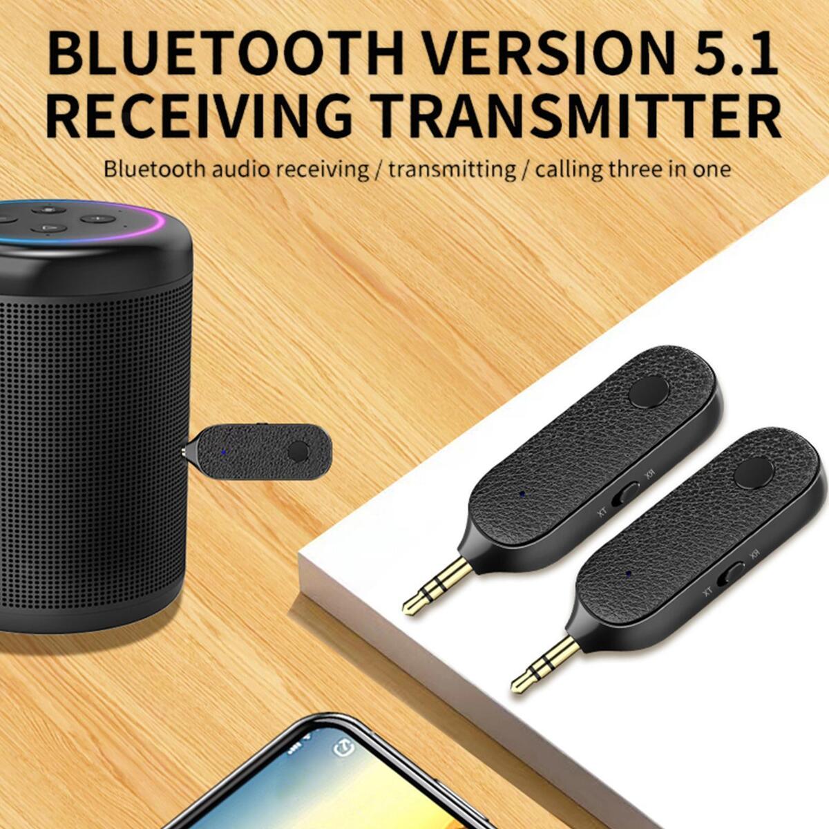 5.1 Transmitter Receiver for Car, Audio Transmitter Receiver Adapter, for Music