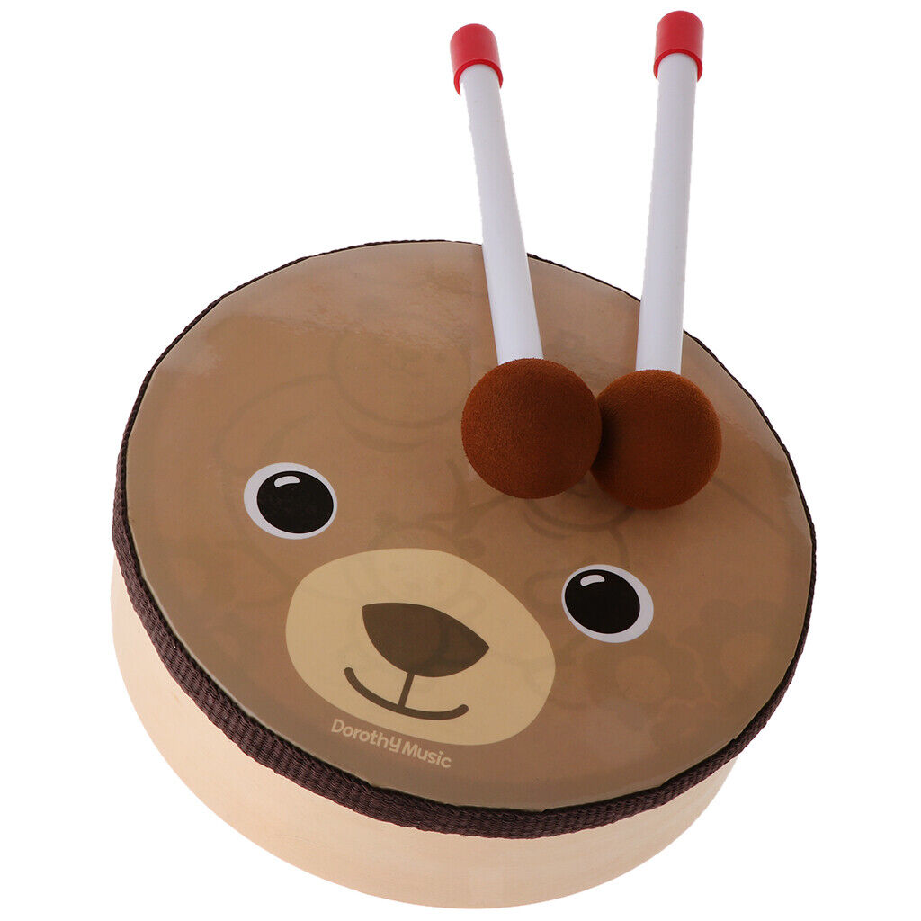 Cartoon Musical Instruments  Drum with 2 Beaters   Gift