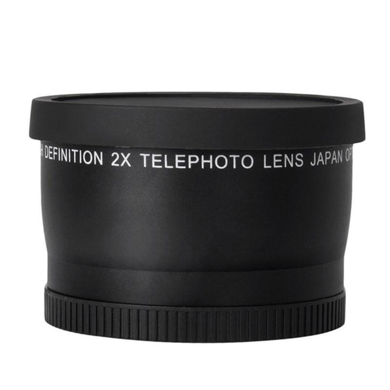 52mm Professional Teleconverter Lens with Lens Cap & Storaeg Bag 2.0x Maginify