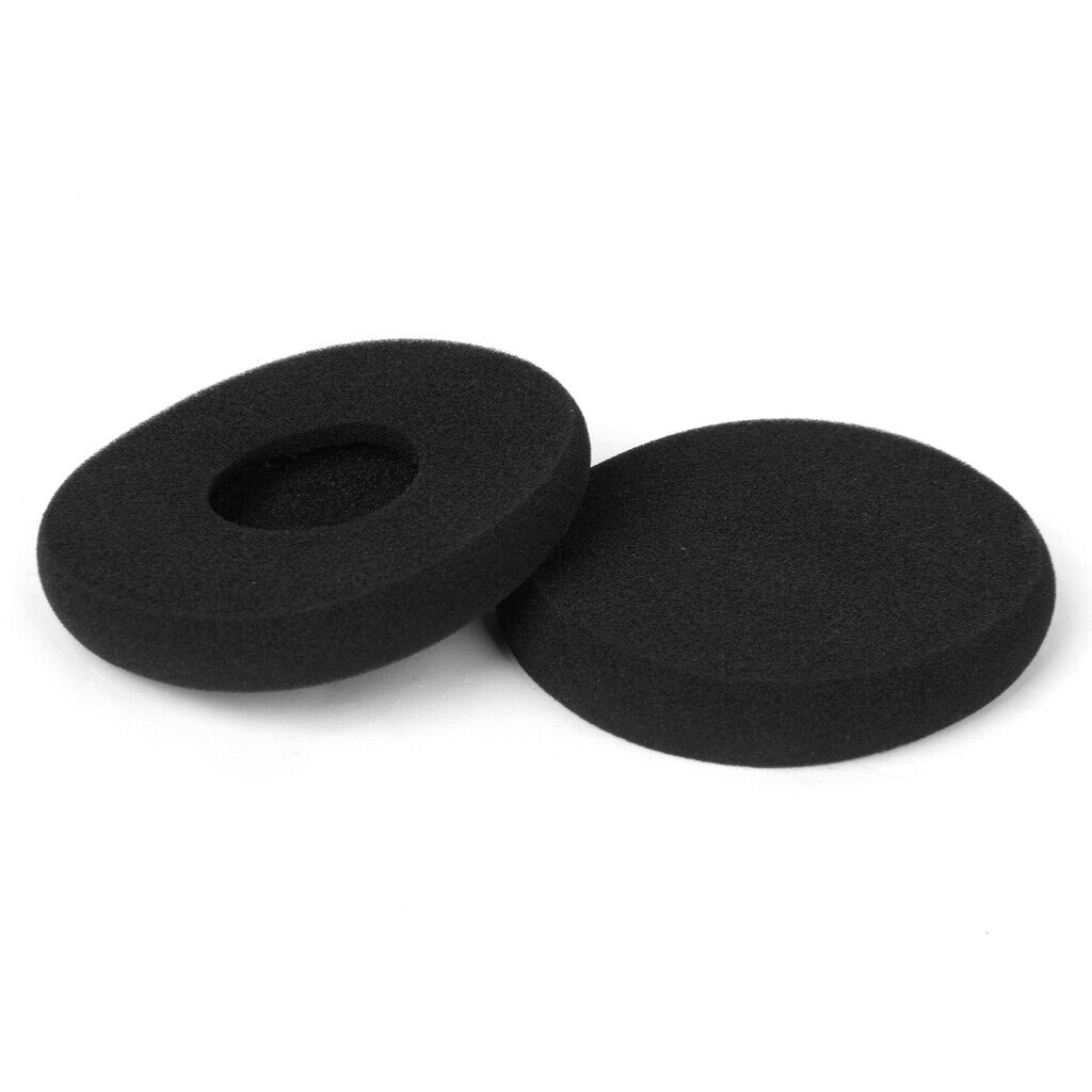 2x High Elastic Sponge black color ear Pads Cushions Headsets Earpads Accessory