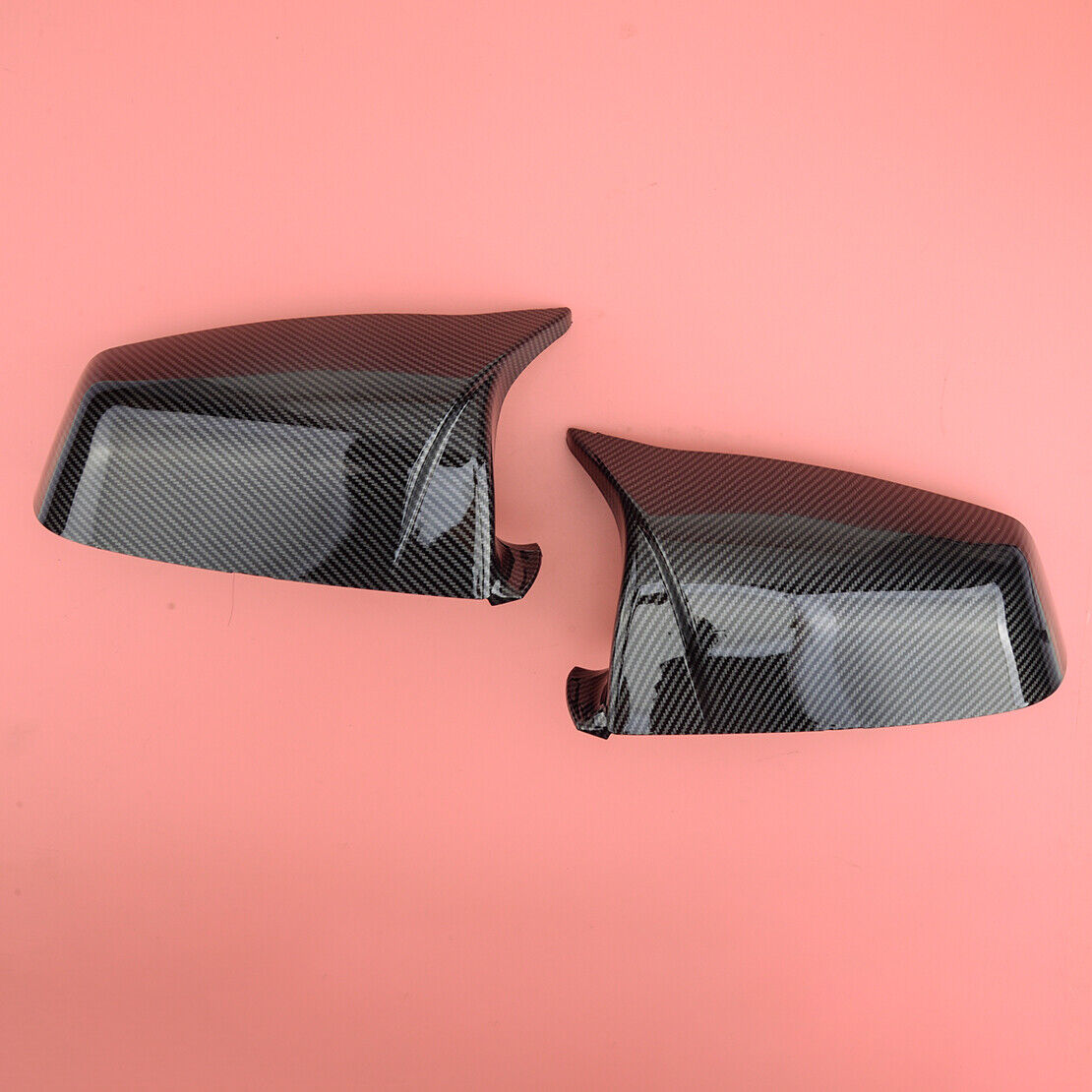 1pair Side Rear View Wing Mirror Cover Trim Fit for BMW E60 E61 F10 F11 F01 F02