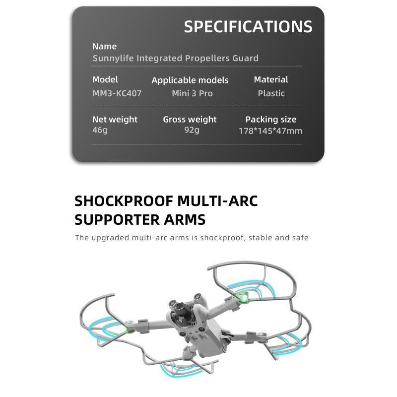 Half Enclosed Blade Protection Ring Anti-Collision Rings for Mini 3 Pro Drone