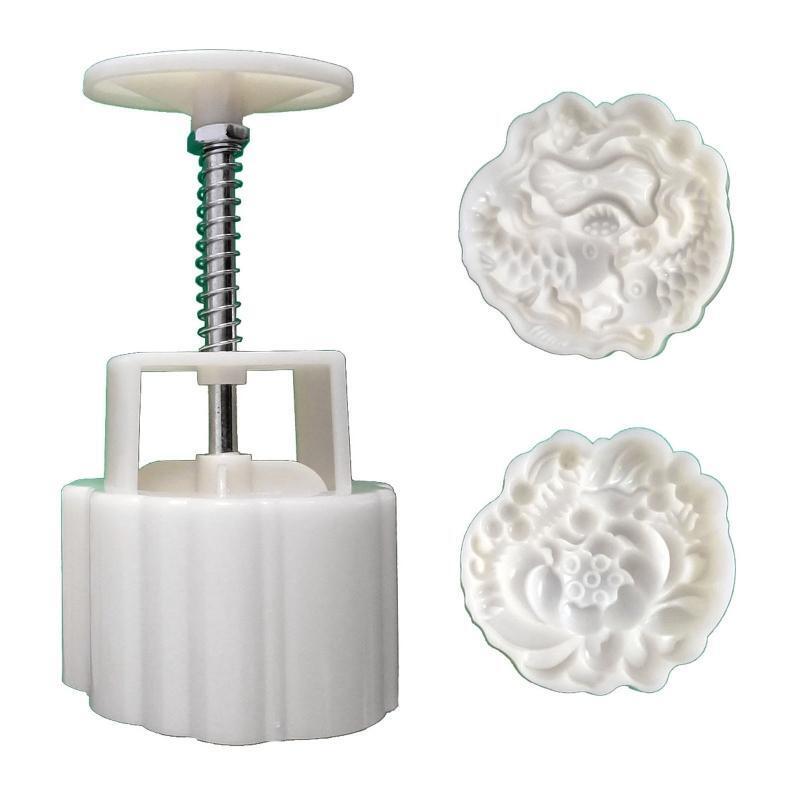 Plastic Mooncake Molds Mooncake Stamps Mooncake Tools Creative Lotus Carp Shaped