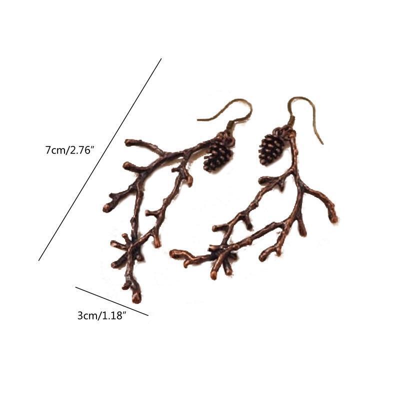 Unique Tree Branch Earrings Statement Fishhook Earring Birthday Xmas Gifts