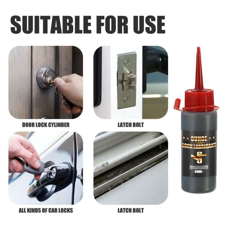 Door Lock Maintenance Graphite Powder 60ml Graphite Lock Lubricant Powder