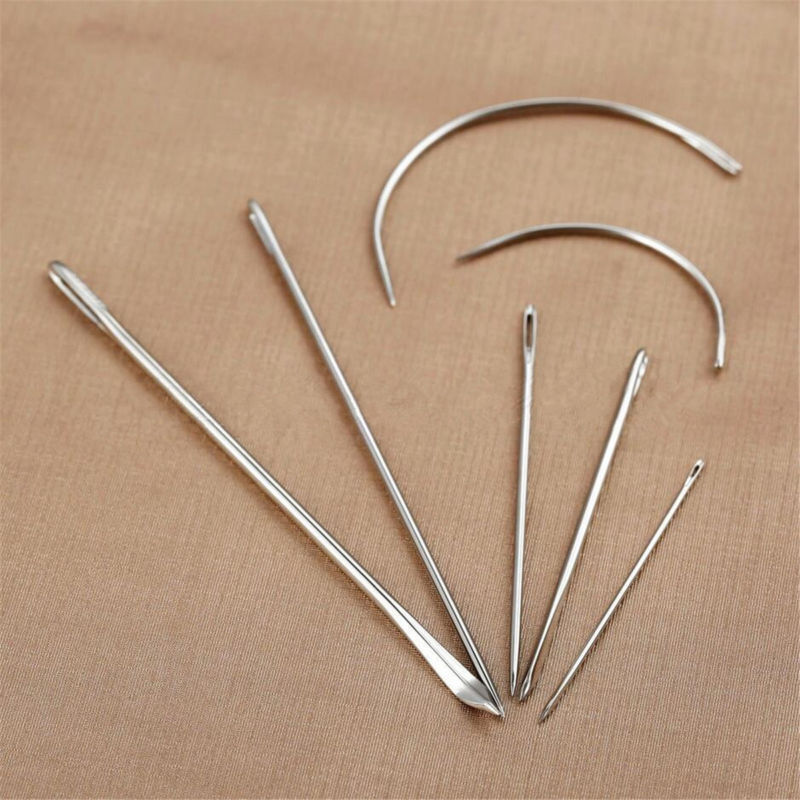7pcs/Set Hand Repair Upholstery Leather Carpet Curved Sewing Needle Crochet Hook