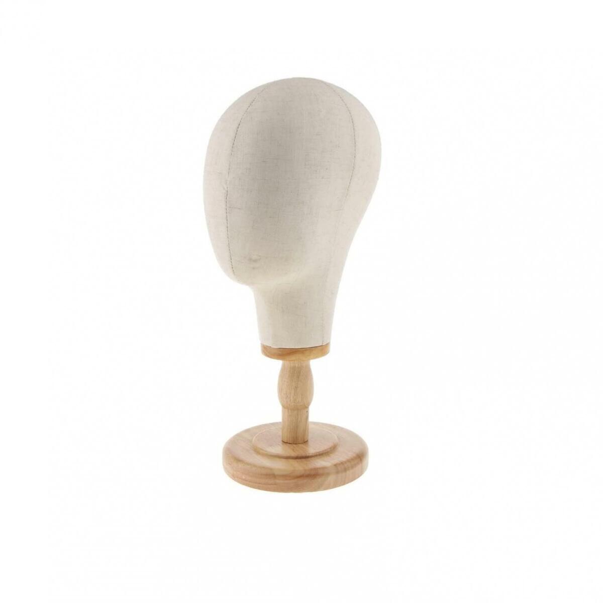 Wig Making Canvas  Head Hats Jewelry Wigs Display Head with Stand