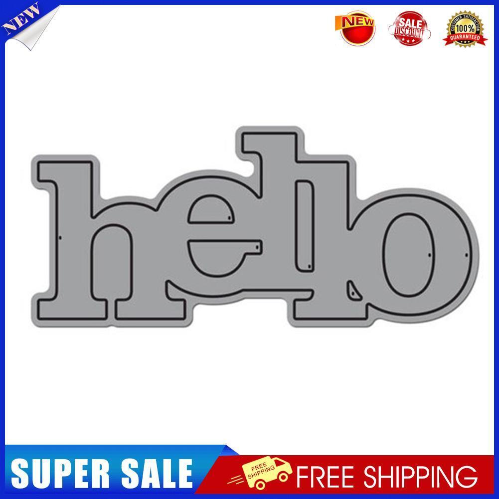 DIY Letter hello Shape Cutting Dies Stencil Scrapbooking Embossing Template