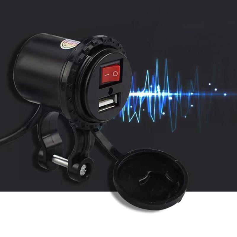 Waterproof Motorcycle 12V USB Power Socket Adapter Charger Outlet Motorbike