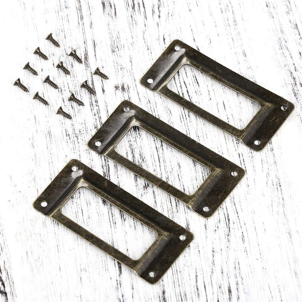 Hot Drawer Cabinet Frame Label Tag Jewelry Box File Name Card Holders 62mm*39mm