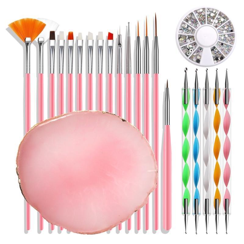 Nails Art Kit Manicure DIY Tools Rhinestones Disk for Beginner Professional