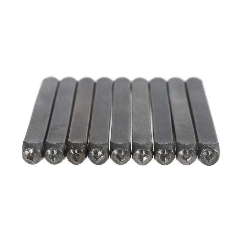 9 Pieces/Set Metal Smiley Stamps Set Metal Punch Stamps Jewelry Stamping Tools