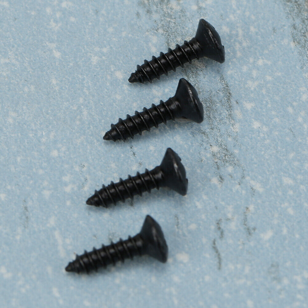 50pcs Acoustic Guitar Electric Guitar Electric Bass Panel Screw (Black)