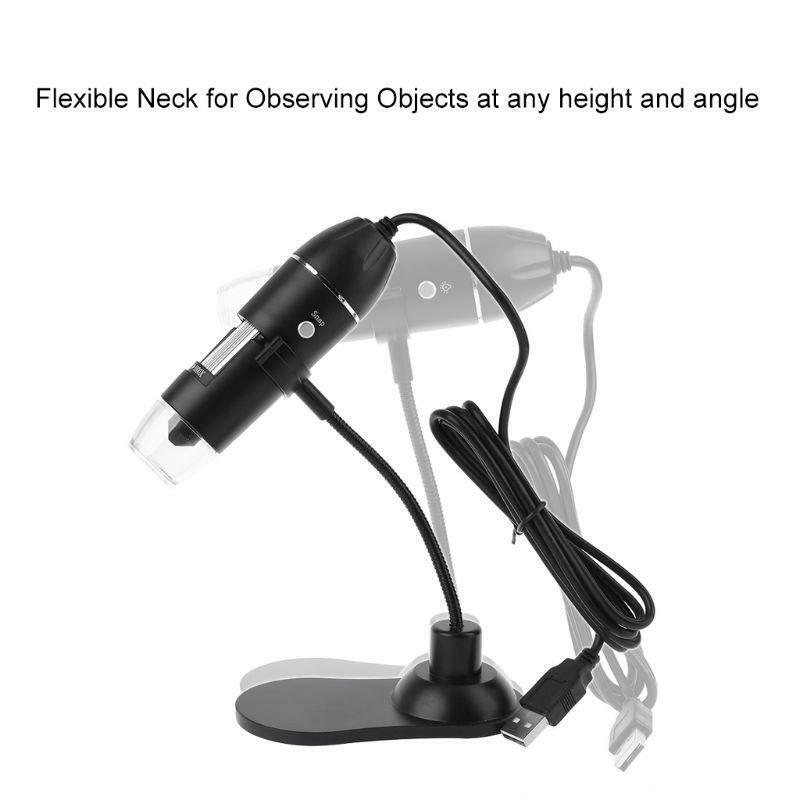 1000x Digital Magnification with Adjustable Stand 8 LED Compatible with Windows