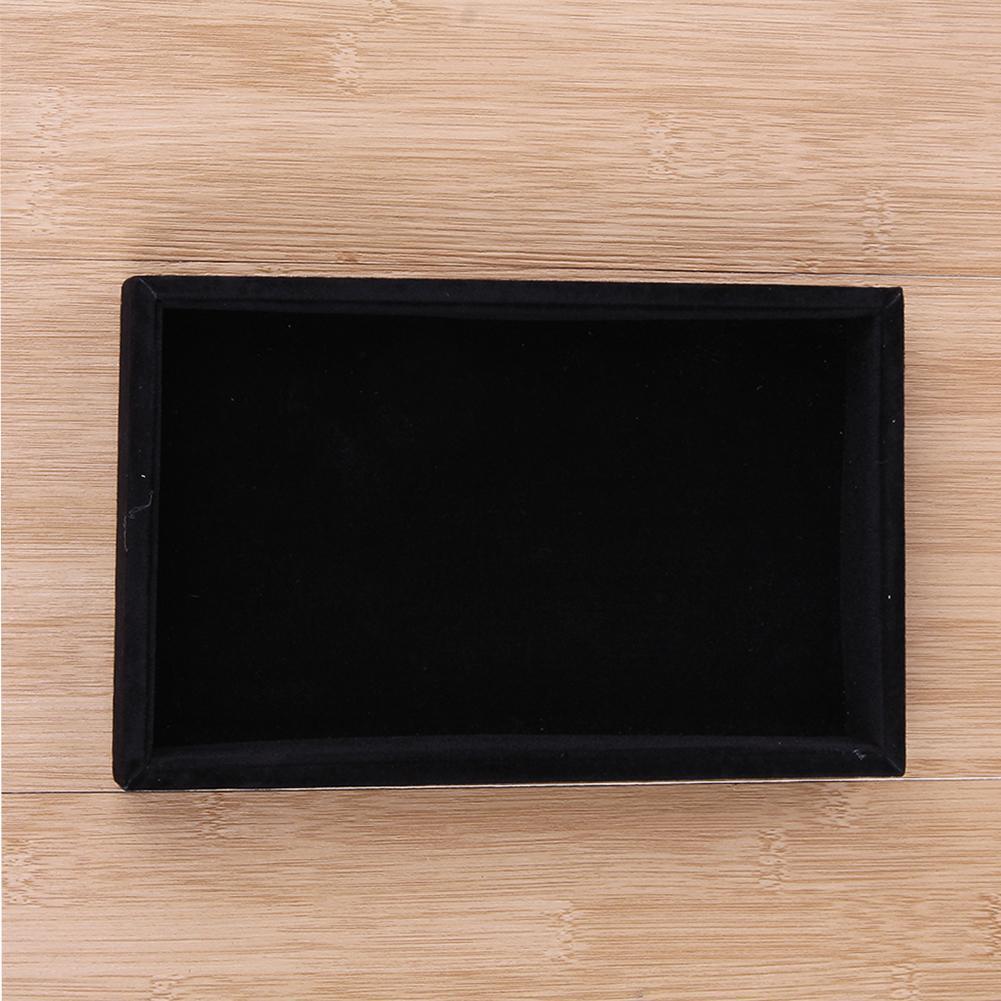 Earrings Bracelet Ring Jewelry Box Display Stand Holder Organizer(Black)