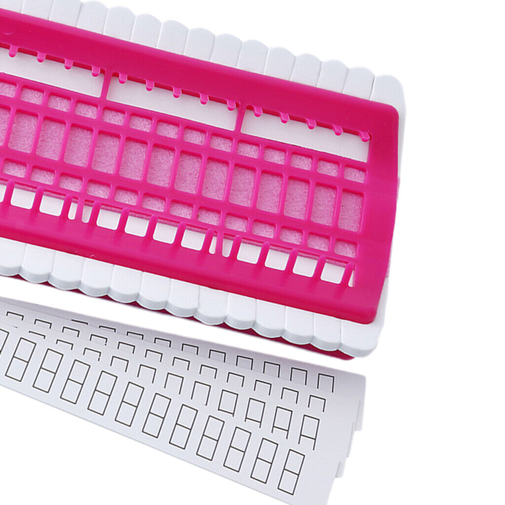 4 Pieces Floss Organizer Embroidery Tool PU Sewing Needle Holder ( Red)