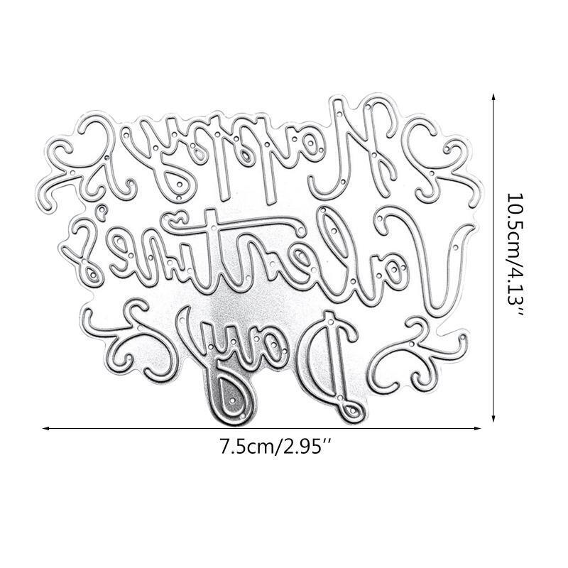 Happy Valentine's Day Metal Cutting Die Great Gifts for Kids Teens Boys Girls