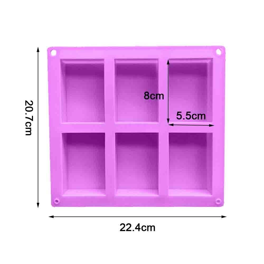 4/6 Cavity Handmade Soaps Supplies Flower Shaped Cake Mould Silicone Soap Mold