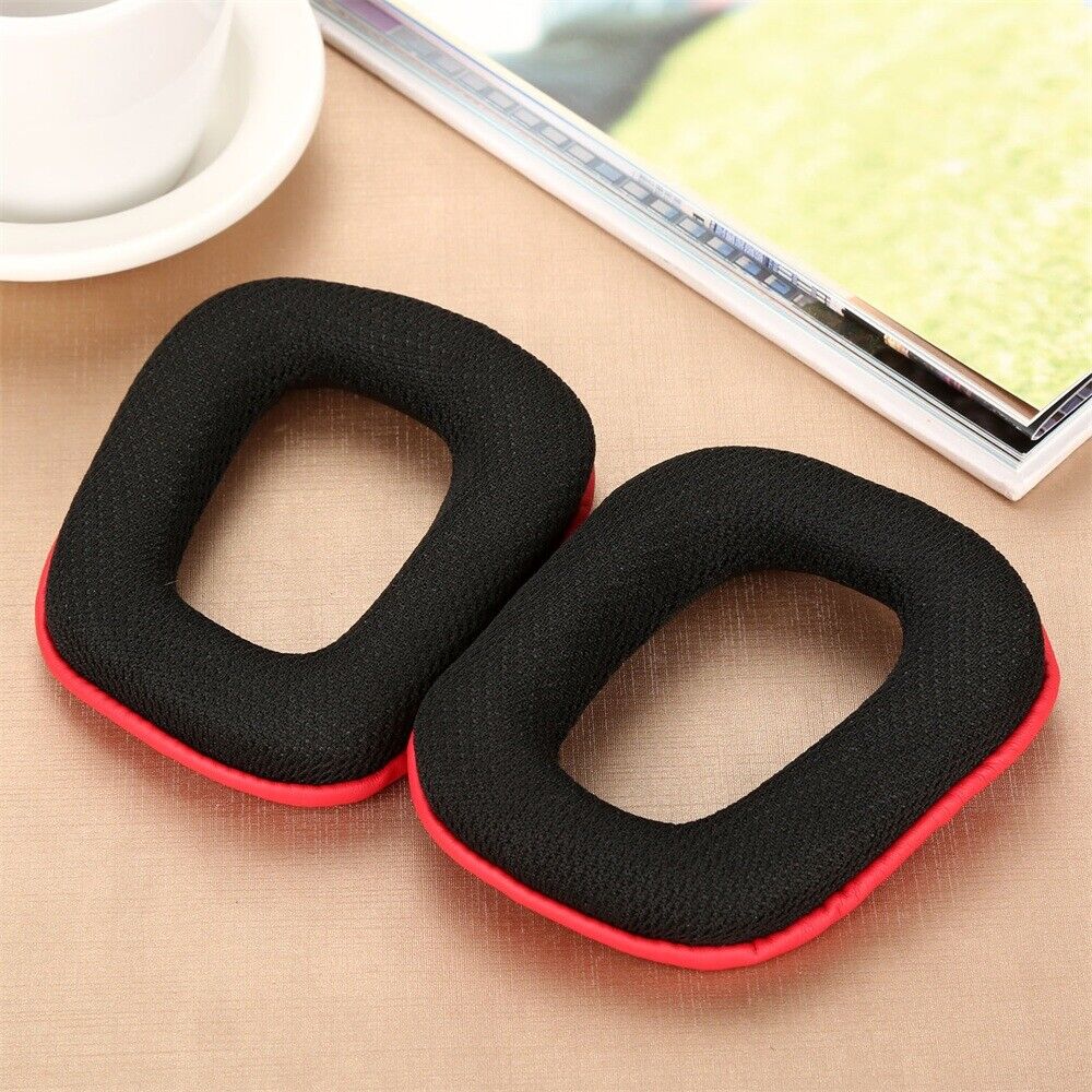 1 Pair Black Headset Earpads Foam Cover Logitech G35 G930 G430 F450 headphones