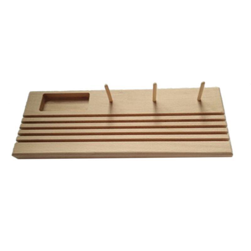 Wooden Quilting Patchwork Ruler Rack with Space Reel Holder Spool Storage DIY