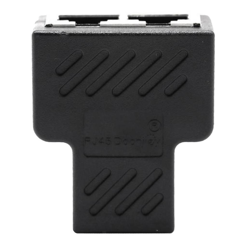 1 Male To 2 Ways  LAN Ethernet Cable Female Splitter Connector Adapter