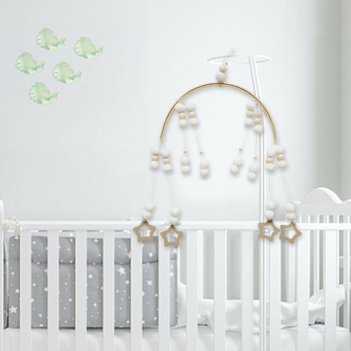 Baby Mobile Bracket Montessori Crib Mobile Bed  Infant Newborn