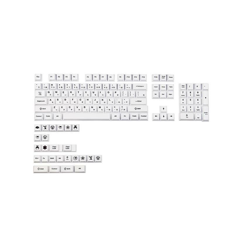 129Keys Keycap Dye Sublimation Cherry Profile for Mechanical Keyboard Game Lover
