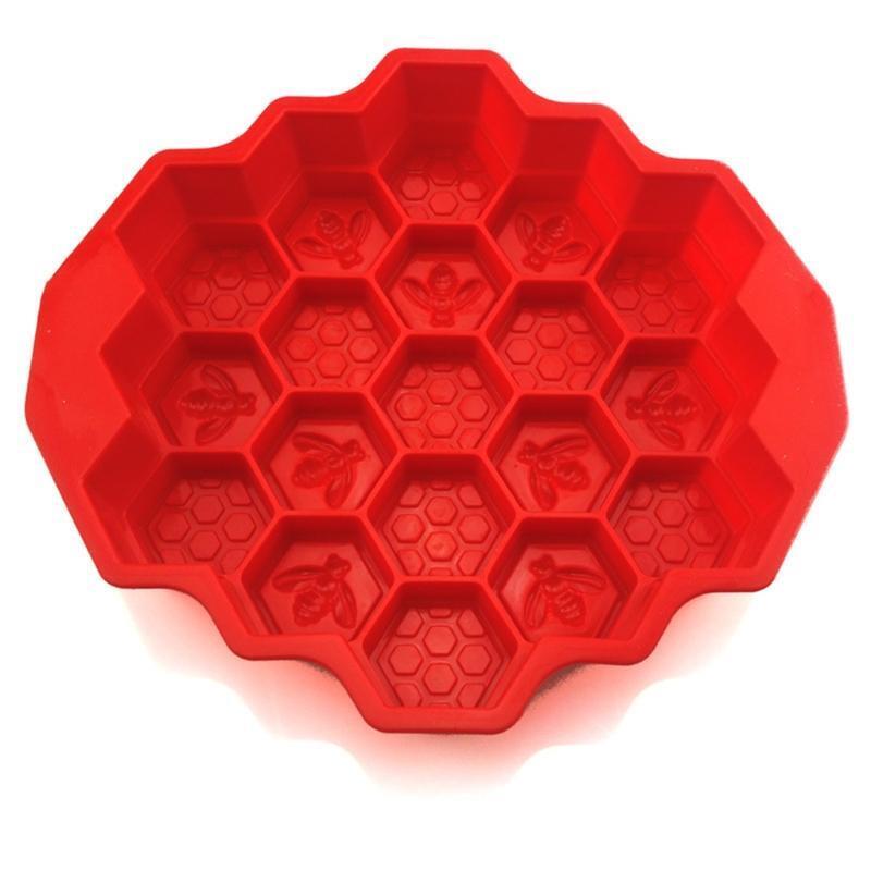 DIY Honeycomb Shape Shape Mold Silicone Craft Cake Clay Soap Decorating Family
